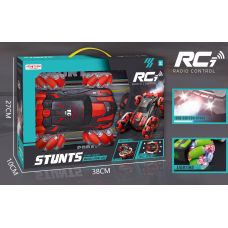 Spray RC ტრიუკების სათამაშო მანქანა 2.4 Ghz ორმხრივი 4wd 6wd 8wd 360 გრადუსით მბრუნავი ბრუნვითი მანქანა ბავშვებისთვის GH-6621RED