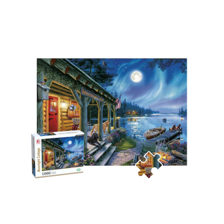 Moonlight Cottage Puzzle • 1000 ნაჭერი • პრემიუმ GH-88513F