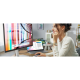 მონიტორი Dell S2722DC 27", Monitor, QHD, IPS, HDMI, DP, USB-C, USB 3.2, Silver