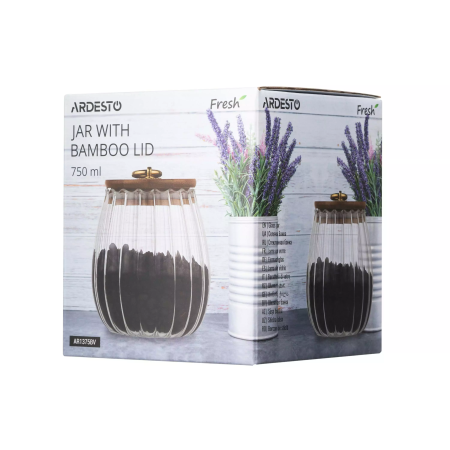 Ardesto Jar Fresh Vintage 750 ml, glass, bamboo