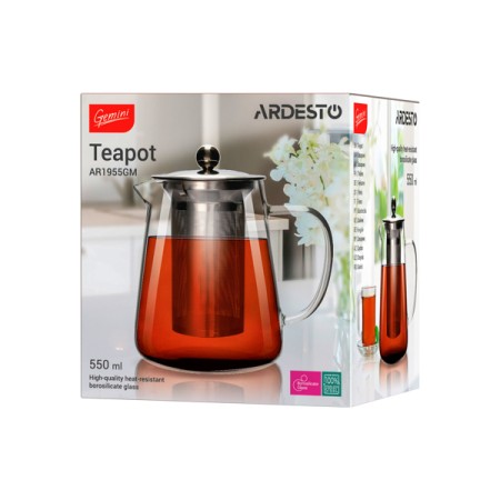 მინის ჩაის ფერის დასაყენებელი ARDESTO AR1955GM (550ML)