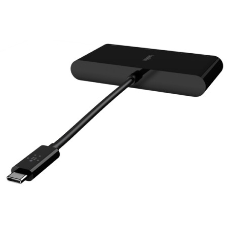 USB-C ჰაბი Belkin AVC005BTBK, USB-C, VGA, USB, HDMI, Ethernet, Hub, Black