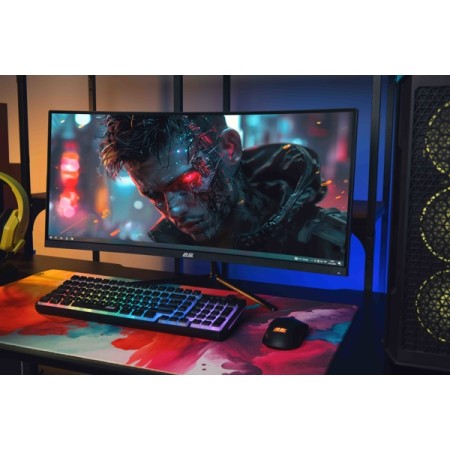 მონიტორი 2E 2E-G3024B-01.UA G3024B, 30", Curved Monitor, QHD, VA, HDMI, DP, Audio, Black