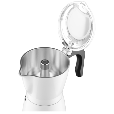 ყავის მადუღარა Ardesto CMM-X300W Moka Pot, 480W, 0.3L, Coffee Maker, White