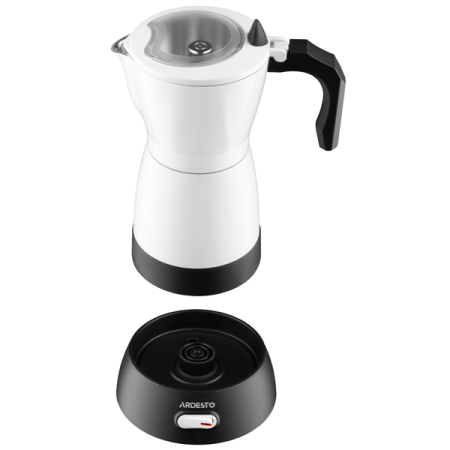 ყავის მადუღარა Ardesto CMM-X300W Moka Pot, 480W, 0.3L, Coffee Maker, White