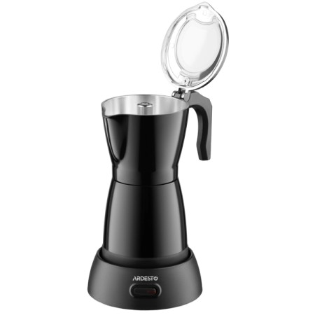 ყავის მადუღარა Ardesto CMM-X300B Moka Pot, 480W, 0.3L, Coffee Maker, Black