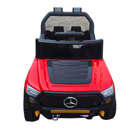 ბავშვის ელექტრო მანქანა mercedes-benz ტყავის სავარძლით GM-505-RED