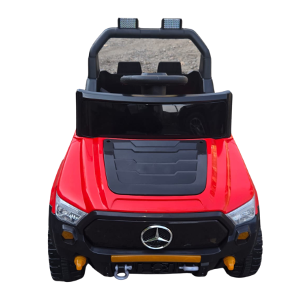 ბავშვის ელექტრო მანქანა mercedes-benz ტყავის სავარძლით GM-505-RED