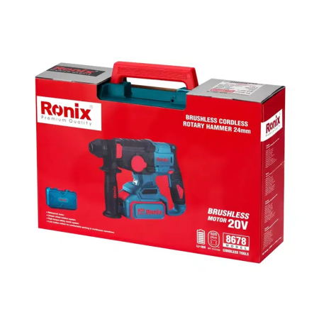 უსადენო უნახშირო პერფორატორი Ronix-8678 20V 2.5J RONIX 8678