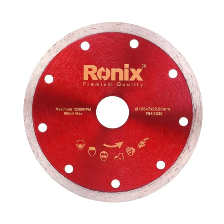 კერამიკული ფილის საჭრელი დისკი Ronix RH-3535, 125×22.2×7 მმ