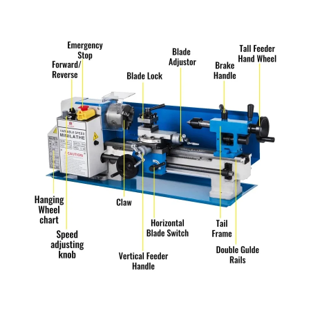 ელექტრო რკინის საჩარხი ტოკარნი დანადგარი 800მმ 220V/850W