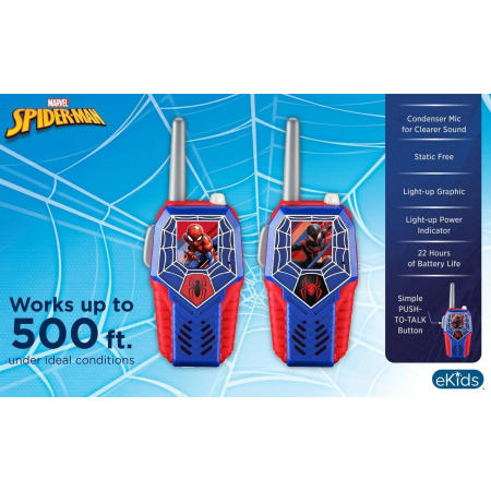 DISEN Spider-Man რასიები ბავშვებისთვის, განათებული შიდა და გარე GH-1568-0