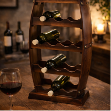 ხის ღვინის სადგამი – Barrel Style 6070-W