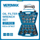 მანქანის ზეთის ფილტრების მოსახსნელი ნაკრები 27PCS RS34-OFW27 VETOMAX