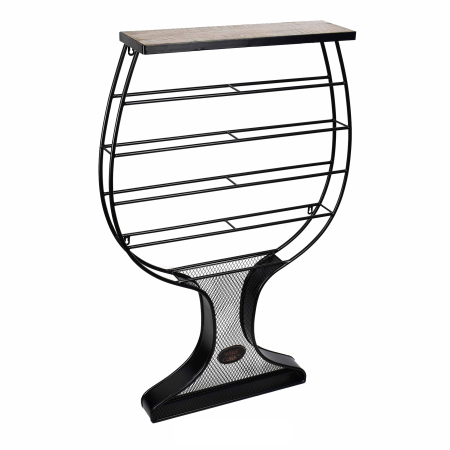 კედლის ღვინის სადგამი ჭიქის ფორმით – თანამედროვე და ელეგანტური 15620W