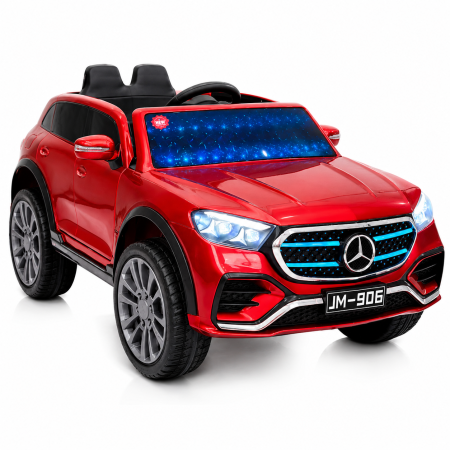 საბავშვო ელექტრო მანქანა Mercedes JM-906-R (2 ძრავა, 12V)