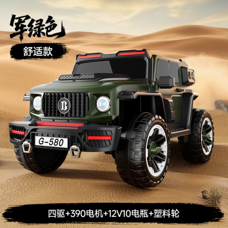 საბავშვო ელექტრო მანქანა Mercedes G-580-GREEN (4×4, 12V)