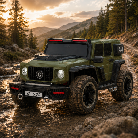 საბავშვო ელექტრო მანქანა Mercedes G-580-GREEN (4×4, 12V)