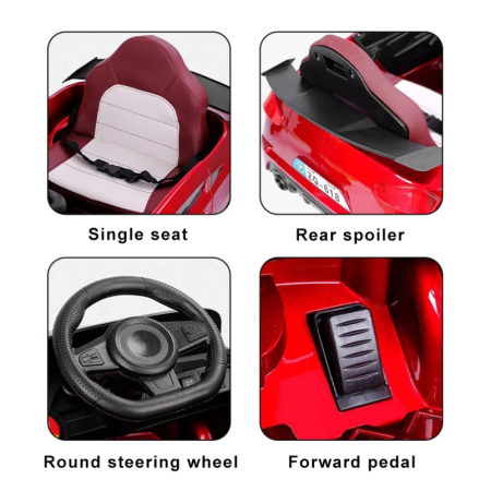 საბავშვო ელექტრო მანქანა BMW LBK-618-R (2 ძრავა, 6V)