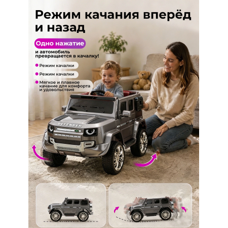 საბავშვო ელექტრო ჯიპი Range Rover W1688-C (4 ძრავა, 12V)