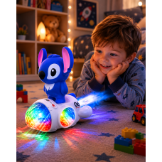 საბავშვო მოცეკვავე Stitch განათებით, მუსიკითა და კვამლის ეფექტით GH-0746