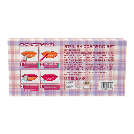 საბავშვო დეკორატიული კოსმეტიკის ნაკრები SJ Stylish Cosmetic Set IG-3698 (18 ელემენტი)