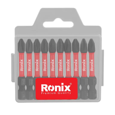 50 მმ PH2 დარტყმითი ბიტების ნაკრები Ronix RH-5461, 10ც