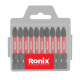 50 მმ PH2 დარტყმითი ბიტების ნაკრები Ronix RH-5461, 10ც