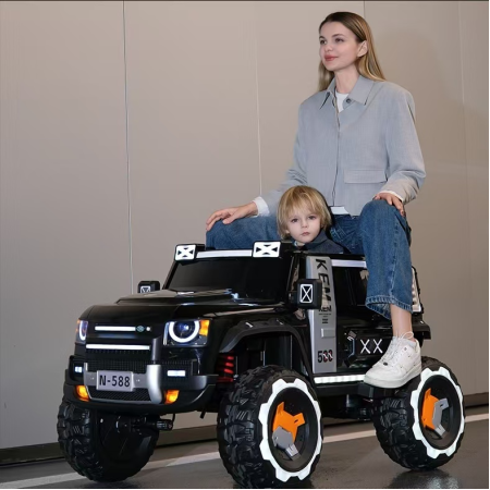 ბავშვის ელექტრო მანქანა ტყავის სავარძლით YML588-B