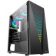 2E GAMING Computer case  GALAXY (G2055) MidT, 2xUSB2.0,1xUSB3.0, 3x120mm ARGB+strip,TG (side panel),without PSU,black