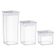 Ardesto Food storage containers Fresh, 3pcs, plastic, white