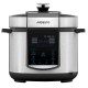 Ardesto pressure cooker, 900W, bowl-5l, electronic control, recipes book, iron/plastic, silver