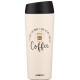 Ardesto Travel mug Coffee Time, 450ml, stainless steel, beige