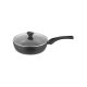Ardesto Deep Fry pan with lid Gemini Livorno, 28cm, aluminium, black