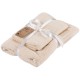 Ardesto Terry towel set Lotus, 50х90cm, 70х140cm, 2pcs, 100% cotton, ivory