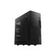 2E Computer case ALFA (E190-3U) MidT,2xUSB2.0,1xUSB3.0, steel (side panel), without PSU, black