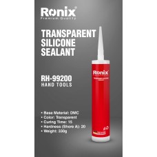 გამჭვირვალე სილიკონის ჰერმეტიკი RONIX RH-99200