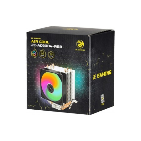 2E GAMING CPU cooler Air Cool AC90D4-RGB LGA1700, 1200, 115x, 775, AM5, AM4, AM3, AM3+, AM2, AM2+, FM2, FM1 4pin RGB TDP 130W