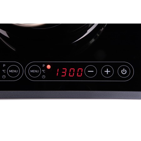 ARDESTO ICS-B217 electric cooking plate with two hob eyes with total power of 2900 W, touch control