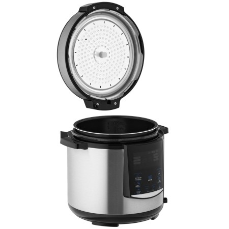 Ardesto pressure cooker, 900W, bowl-6l, electronic control, recipes book, iron/plastic, silver