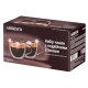Ardesto Double wall borosilicate glass mug set with handles, 250 ml, 2 pcs