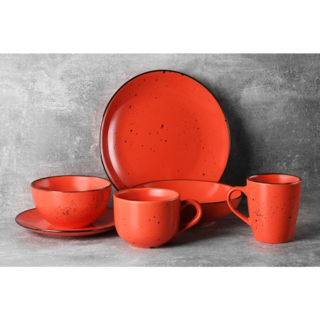 Ardesto Dinner plate Bagheria, 26 сm, Warm apricot, ceramics