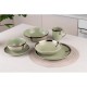 Ardesto Dinner plate Liguria Green bay, 26cm, ceramics, green