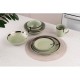 Ardesto Dinner plate Liguria Green bay, 26cm, ceramics, green