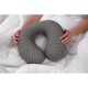 Ardesto Neck pillow Sleepwell Travel, 34х29х10cm, aircell memory foam, grey