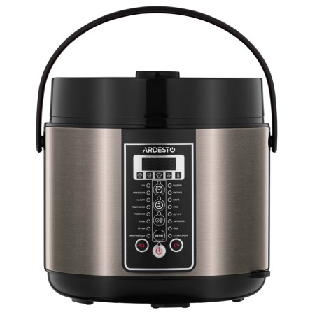 ARDESTO Multicooker, 860W, bowl-5L, electronic control, recipes book, inox+ plastic, bronz