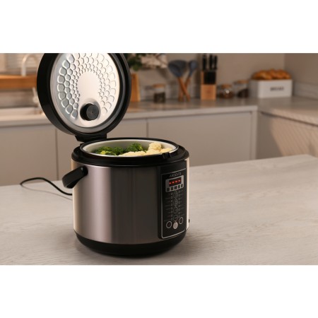 ARDESTO Multicooker, 860W, bowl-5L, electronic control, recipes book, inox+ plastic, bronz
