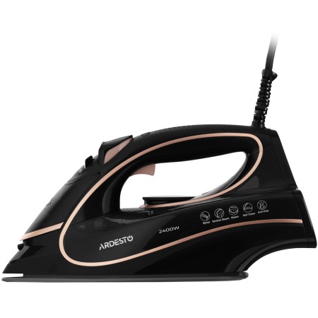 Ardesto Iron Ardesto IR-B2235, 2400W, 450ml, steam boost, ceramic soleplate, black-gold
