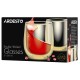 Ardesto Doublewall mug set Golden Moon, 250ml, 2pcs, borosilicate glass, golden