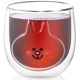 Ardesto Double wall borosilicate glass mug set Animals, 300 ml, 2 pcs